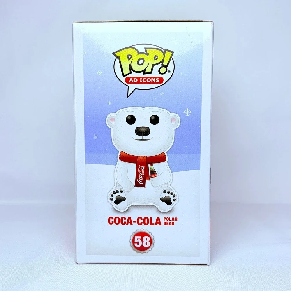 Funko Coca-Cola Polar Bear OS White Ad Icons 58 Vinyl Figure Holiday Coke